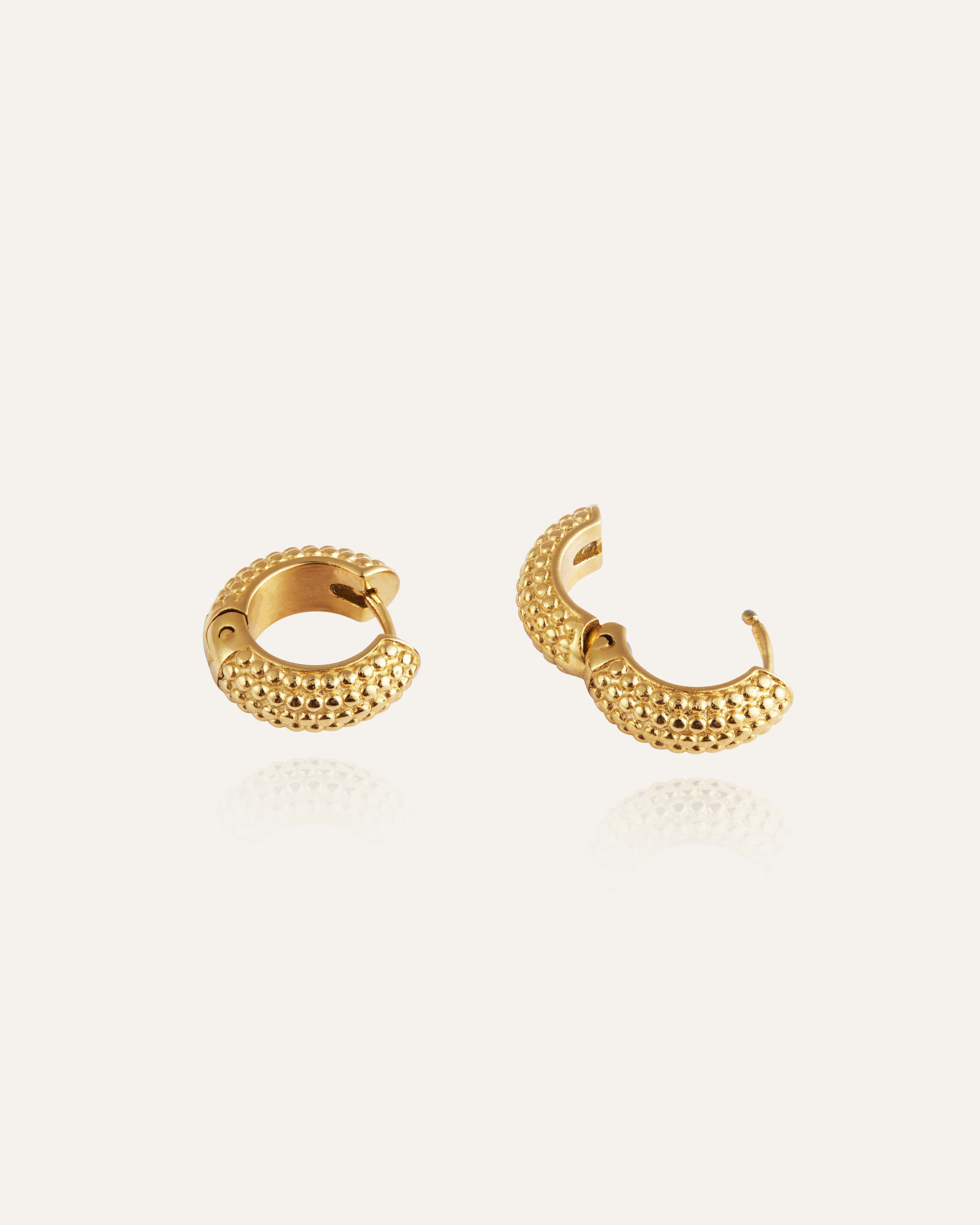 Beaded Hoops Medium