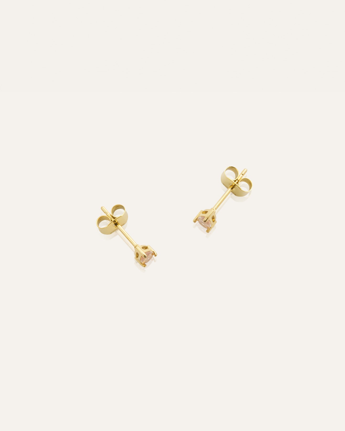 Belle Pear Studs - Champagne