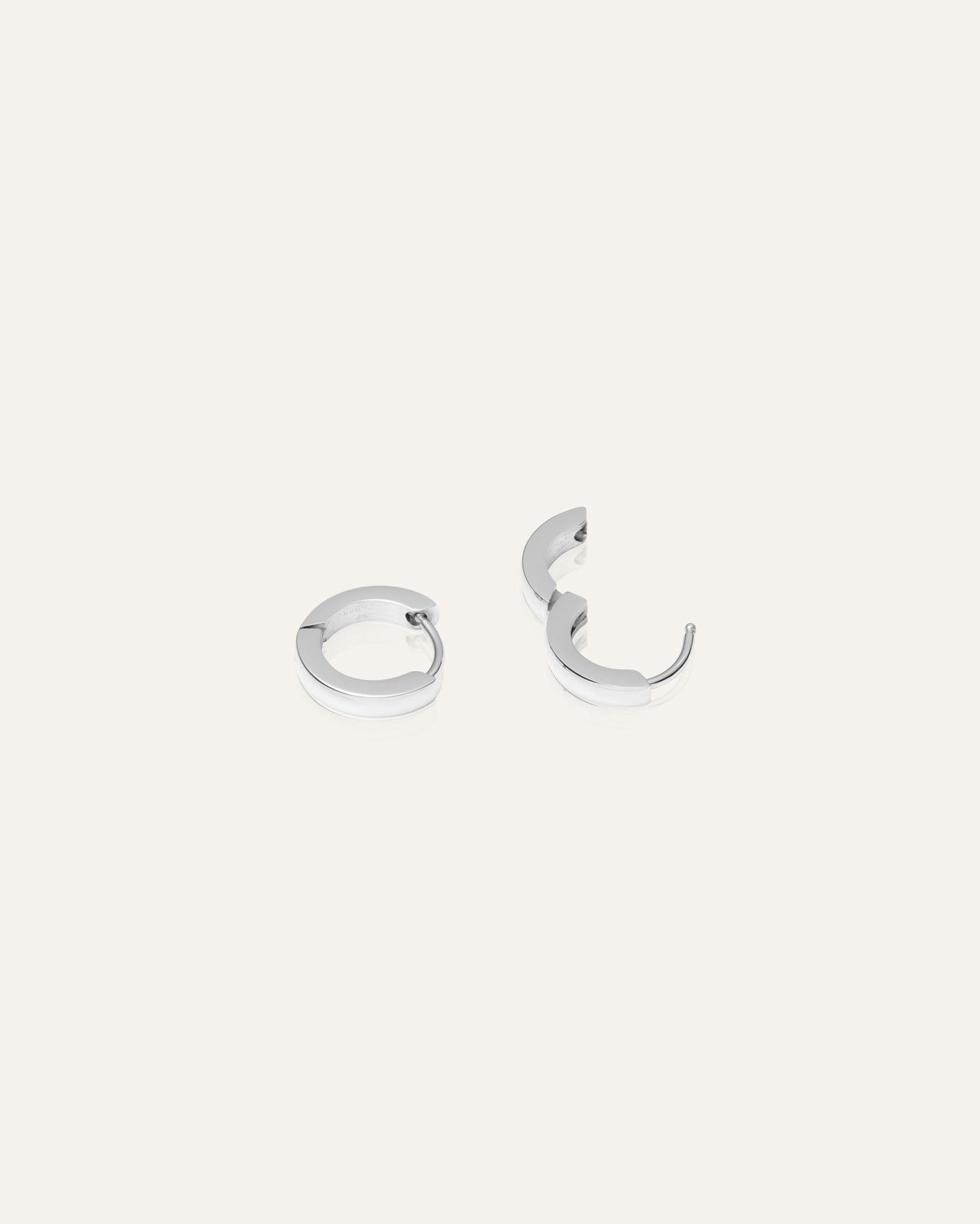 Classic Mini Silver Hoops