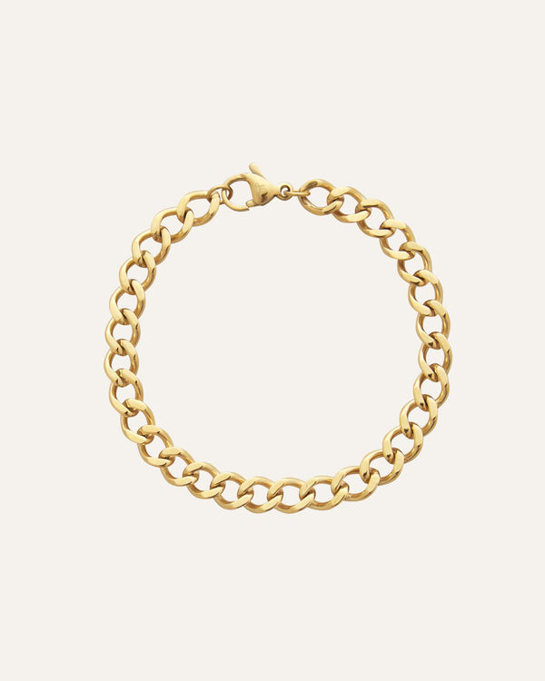 Curb Chain Bracelet Gold