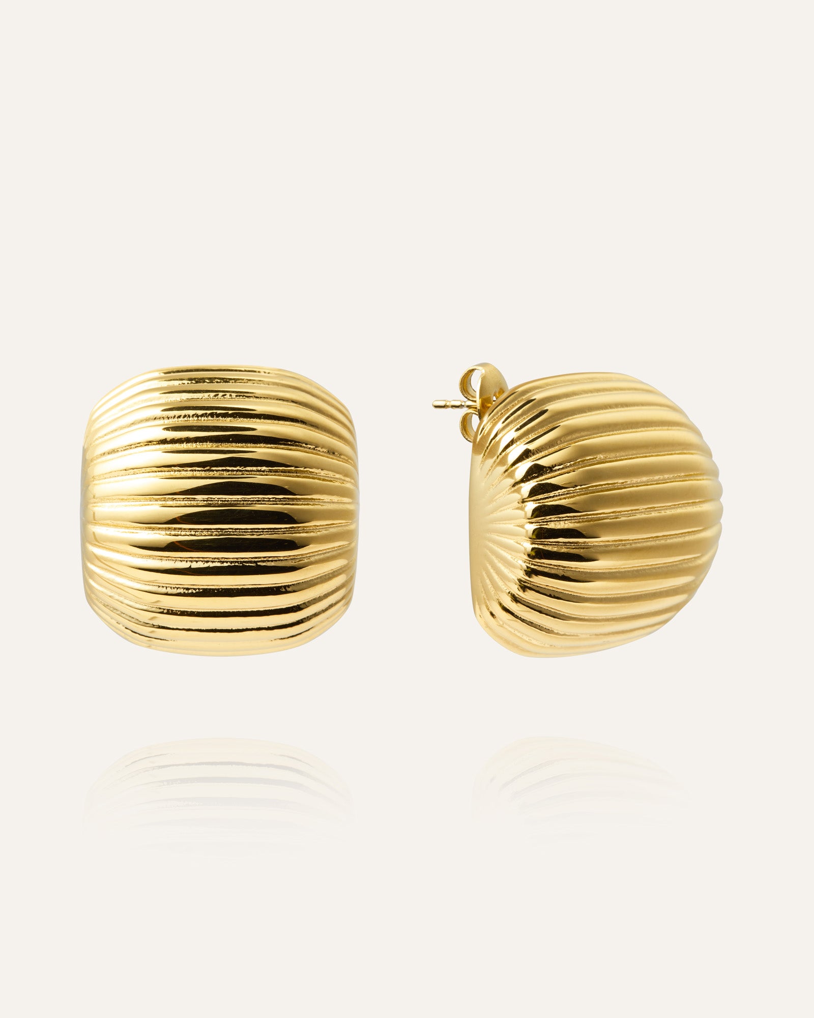 Retro Ribbed Earring