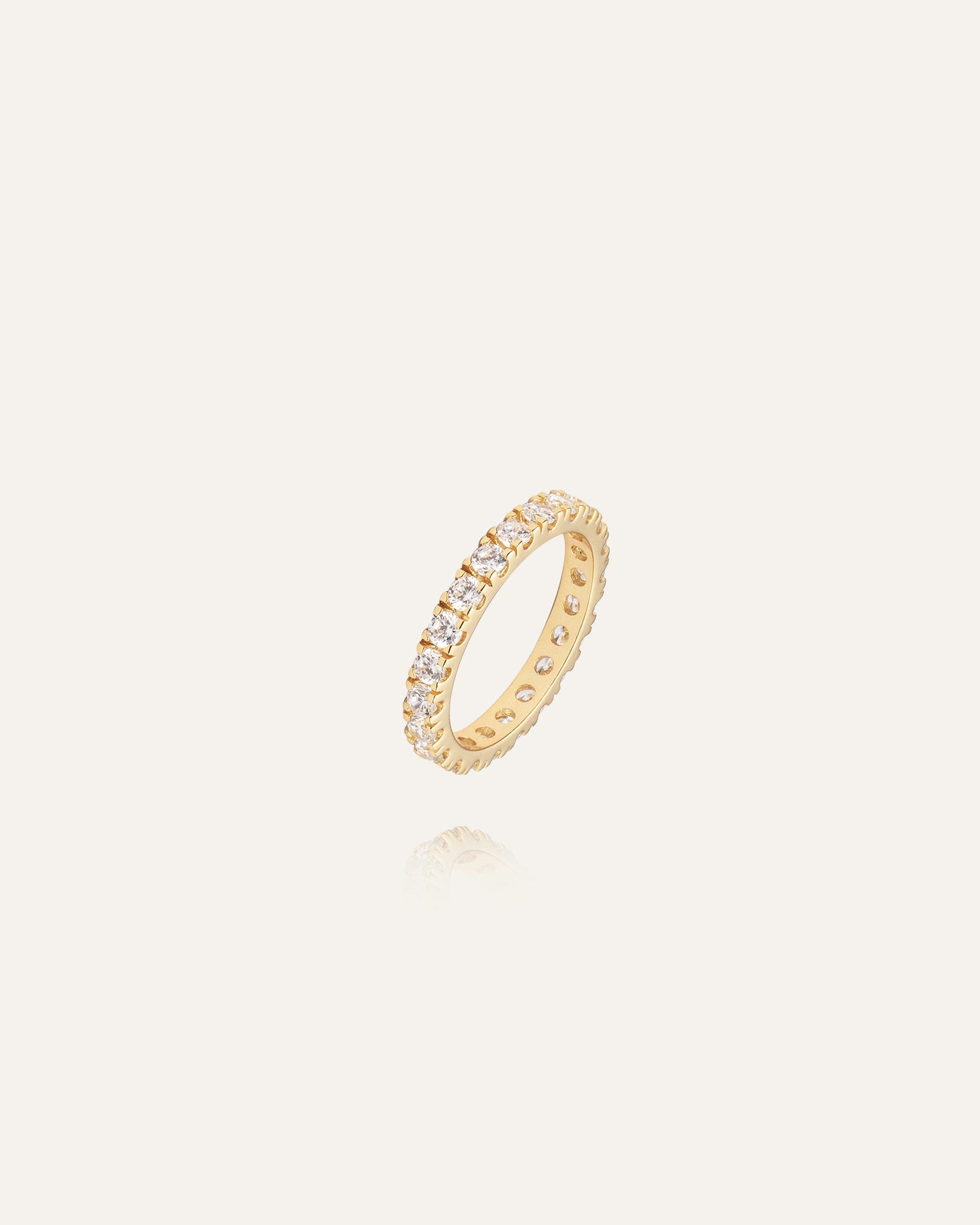 Elipse Ring Gold/White