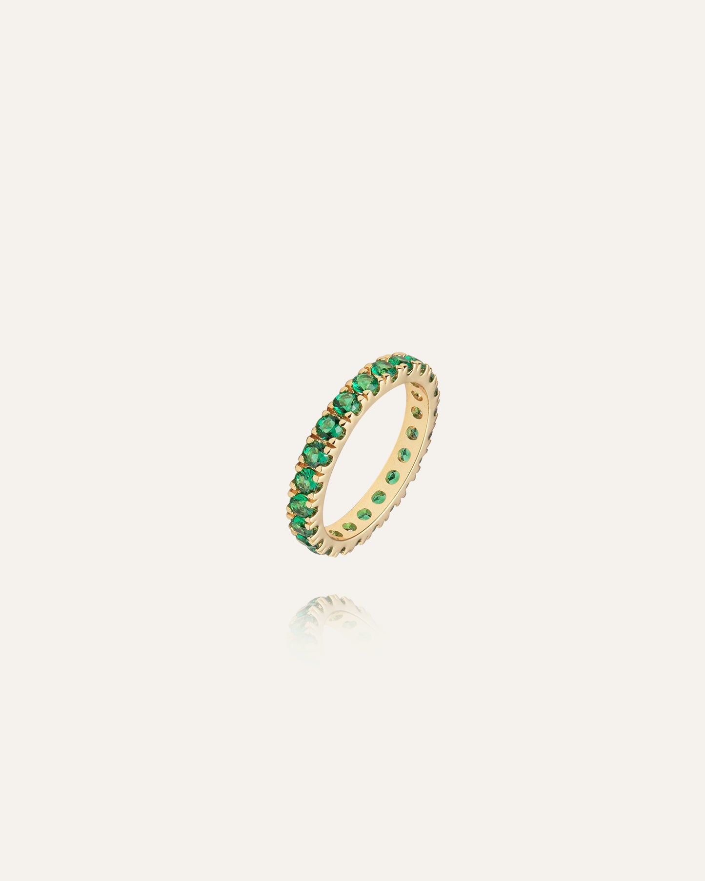 Elipse Ring Gold/Green