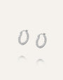 Lunar Earrings Silver/White