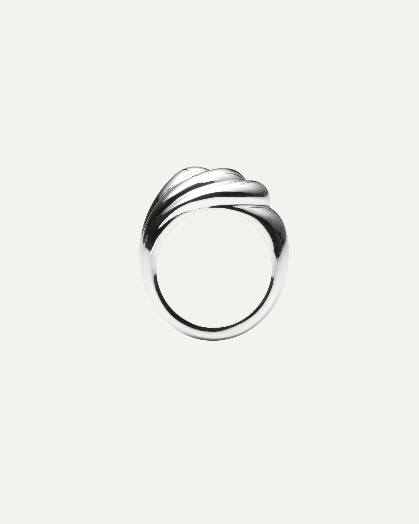 Deco Bold Silver Ring