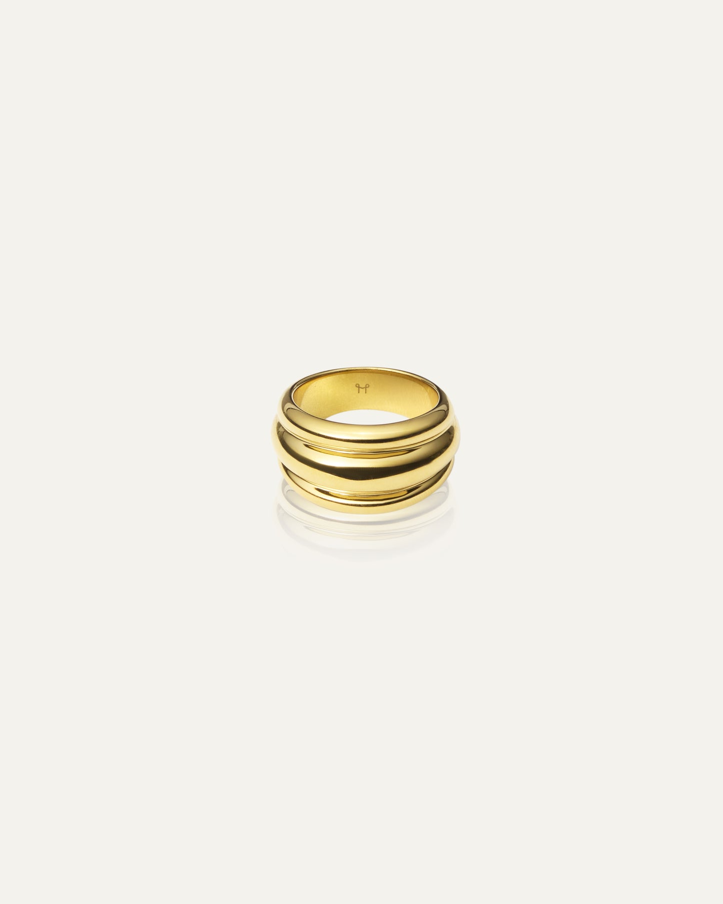 Deco Ribbed Ring