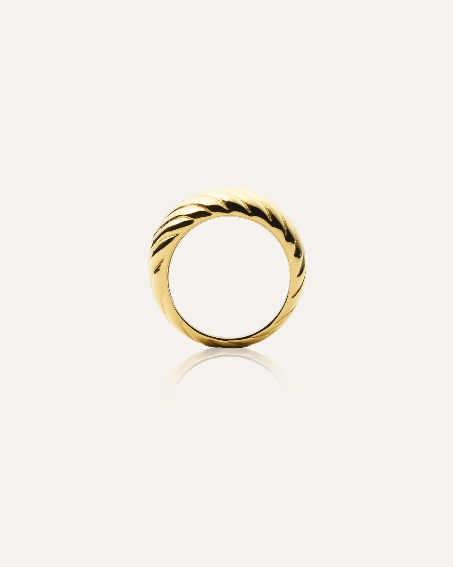 Curved Ribbed Ring