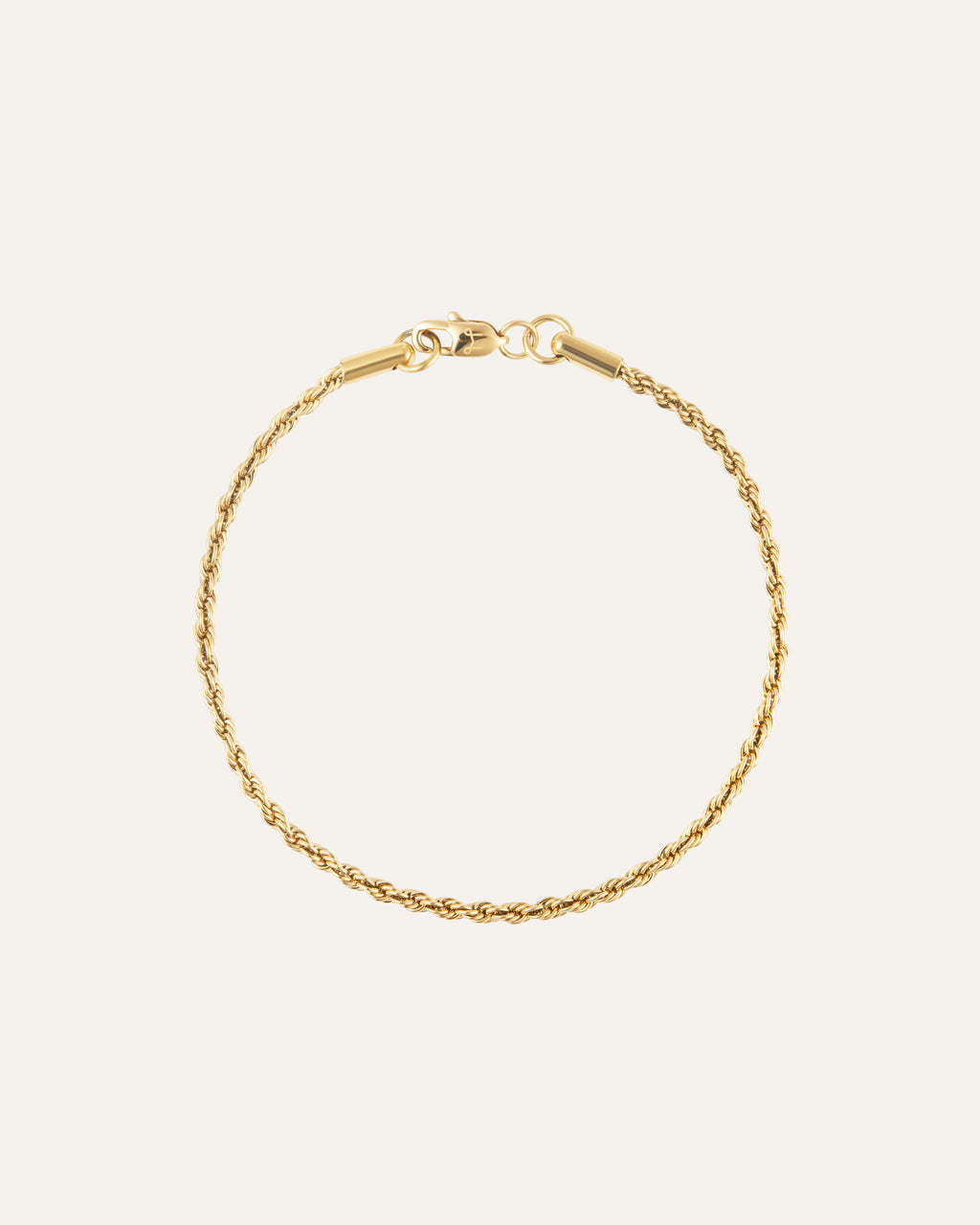 Dünnes Kordelarmband Gold