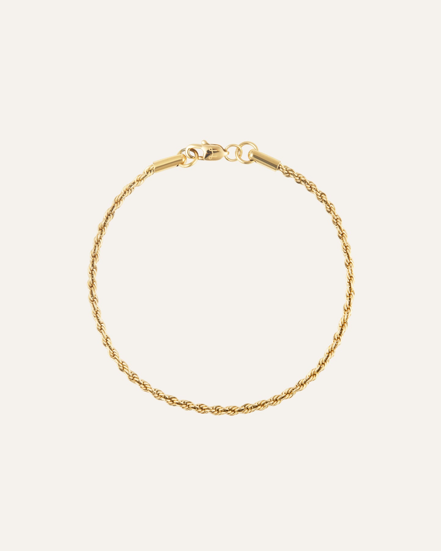 Thin Rope Bracelet Gold