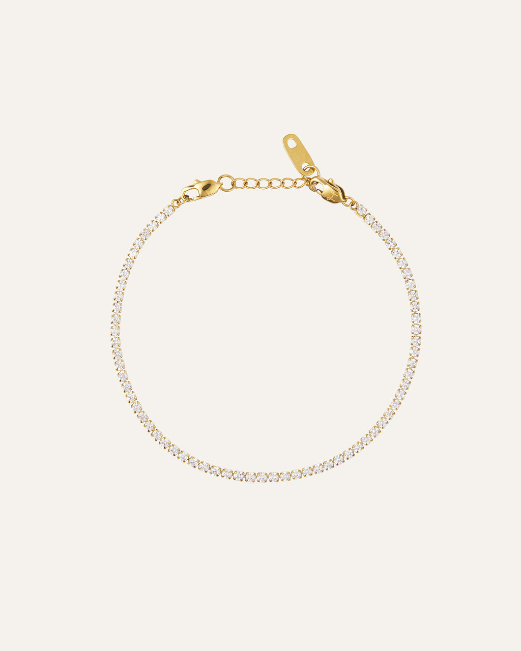 Glänzendes Tennisarmband