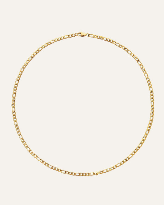 Dünne Figaro Halskette Gold