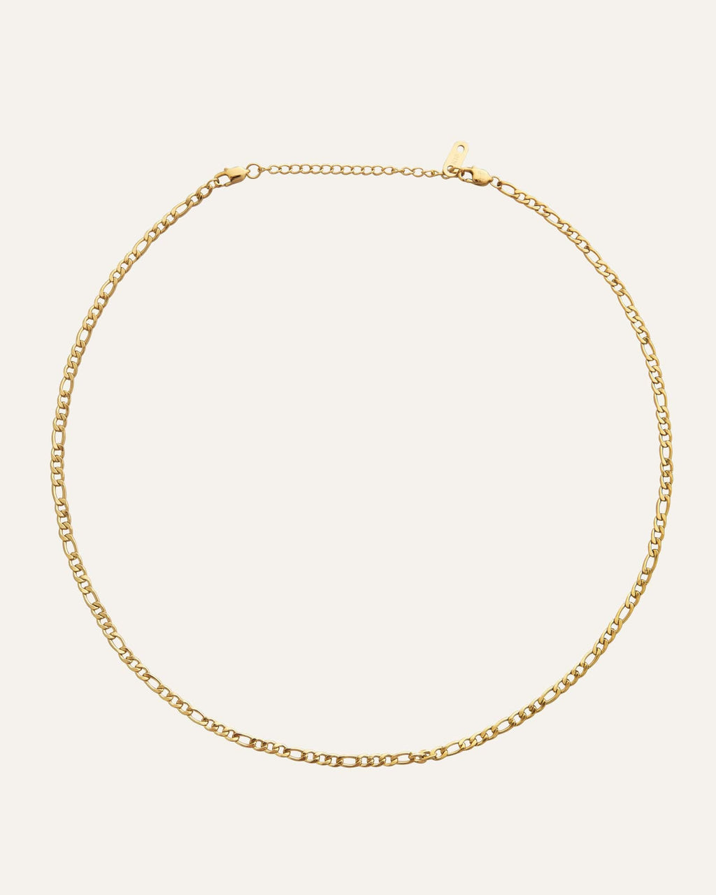 Dünne Figaro Halskette Gold