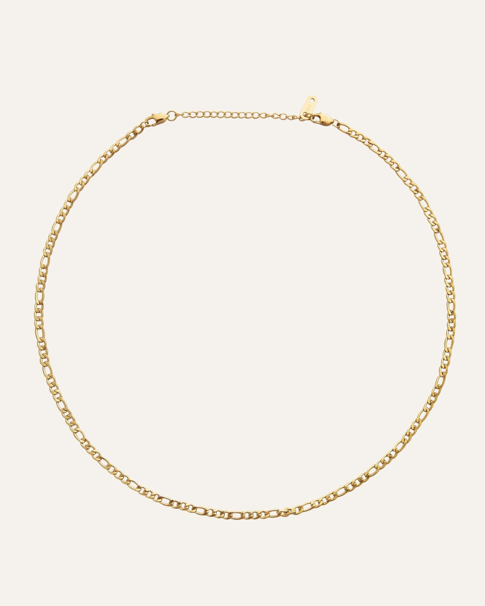 Dünne Figaro Halskette Gold