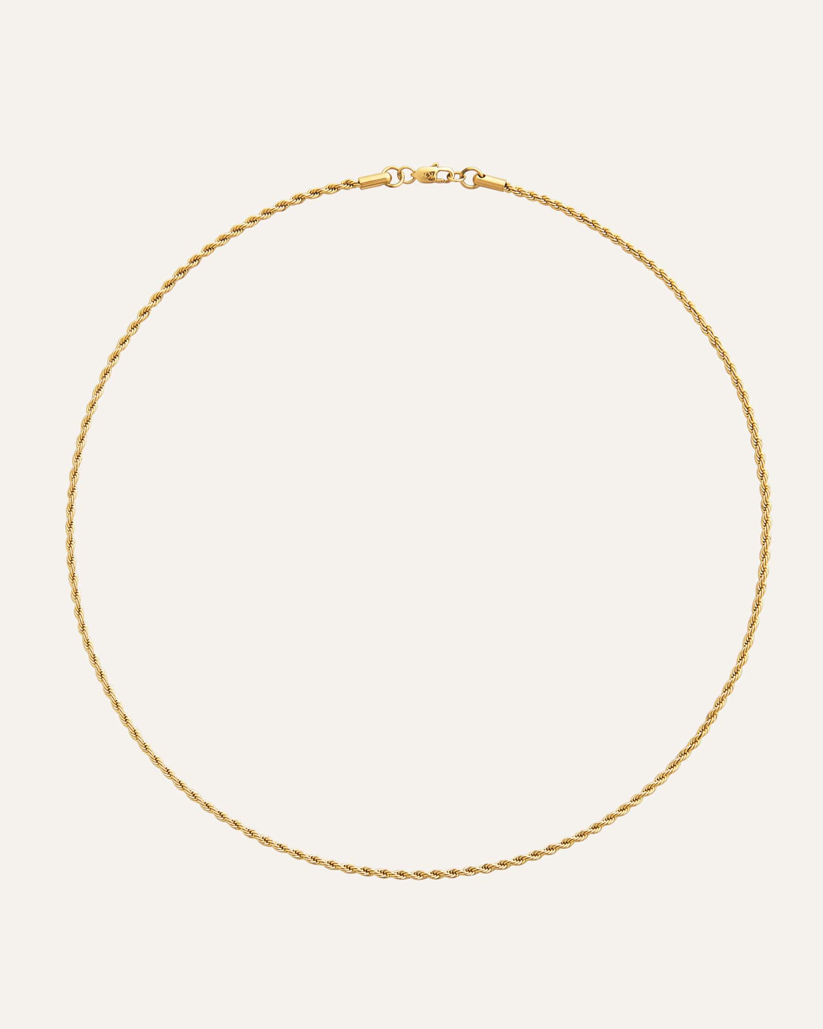 Dünne Kordelkette Gold