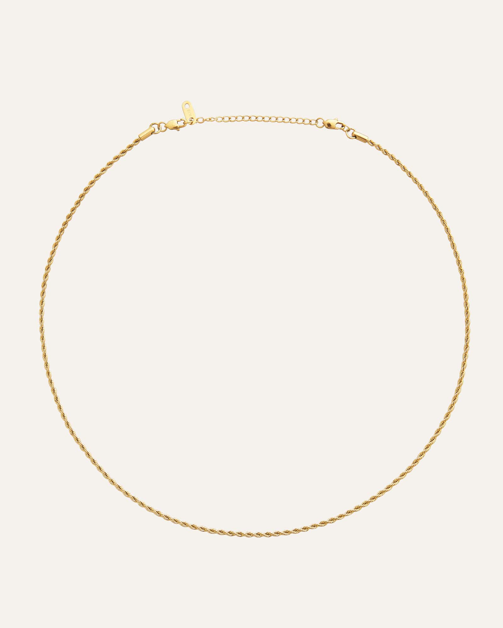 Dünne Kordelkette Gold