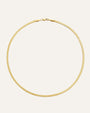 Thin snake necklace gold