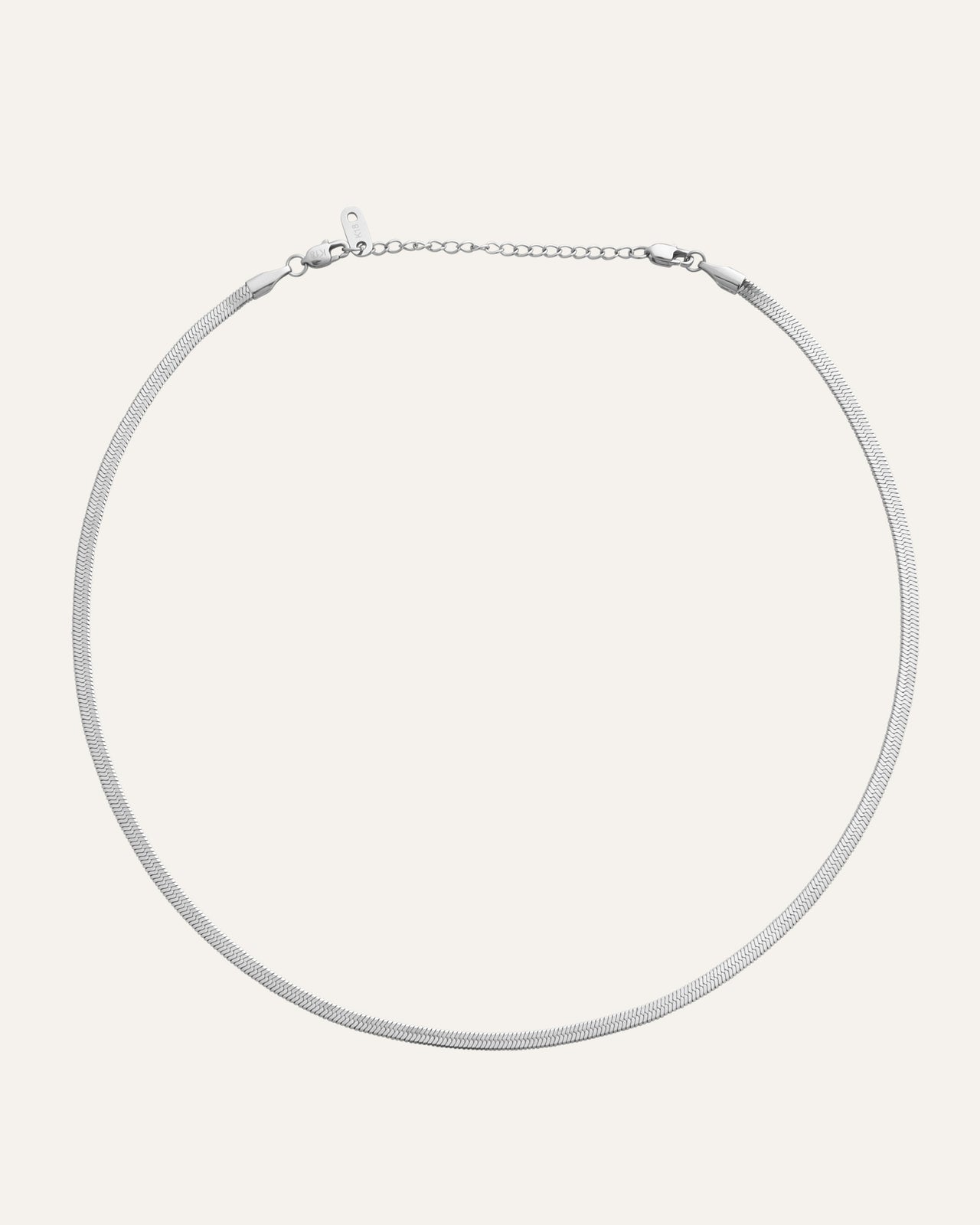 Thin Snake Necklace silver