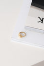 Hammered ring gold