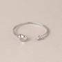 Hammered bracelet silver