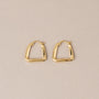 Twisted earrings gold