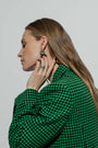 Glaze Earrings Silver / Green
