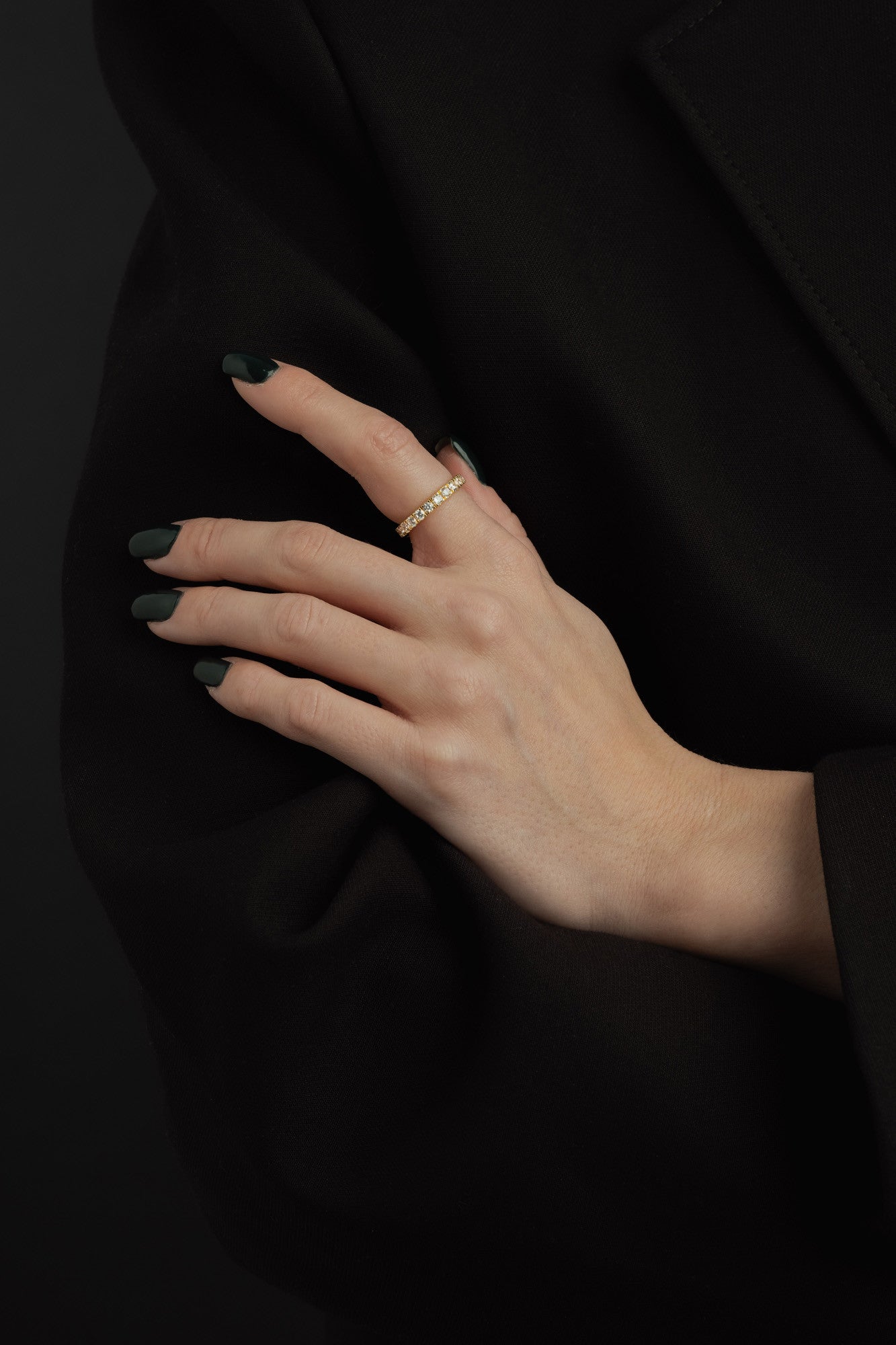 Elipse Ring Gold/White