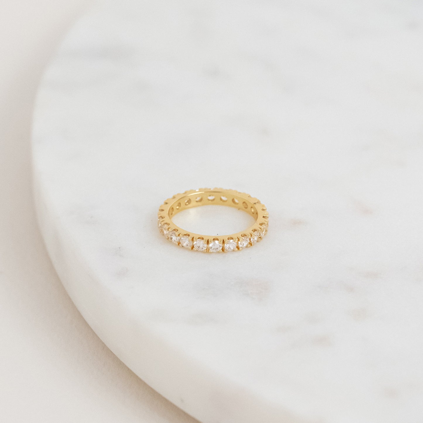 Elipse Ring Gold/White