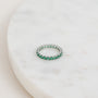 Elipse Ring Silver/Green