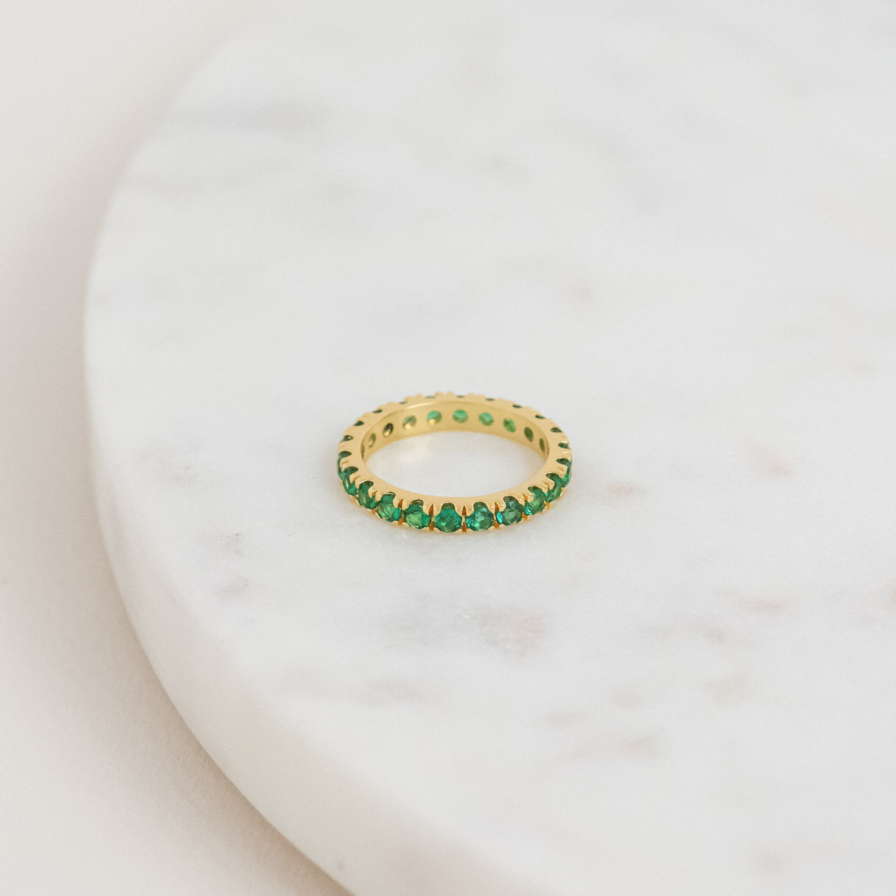 Elipse Ring Gold / Green