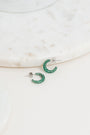 Glaze Earrings Silver / Green