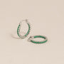 Lunar Earrings Silver / Green