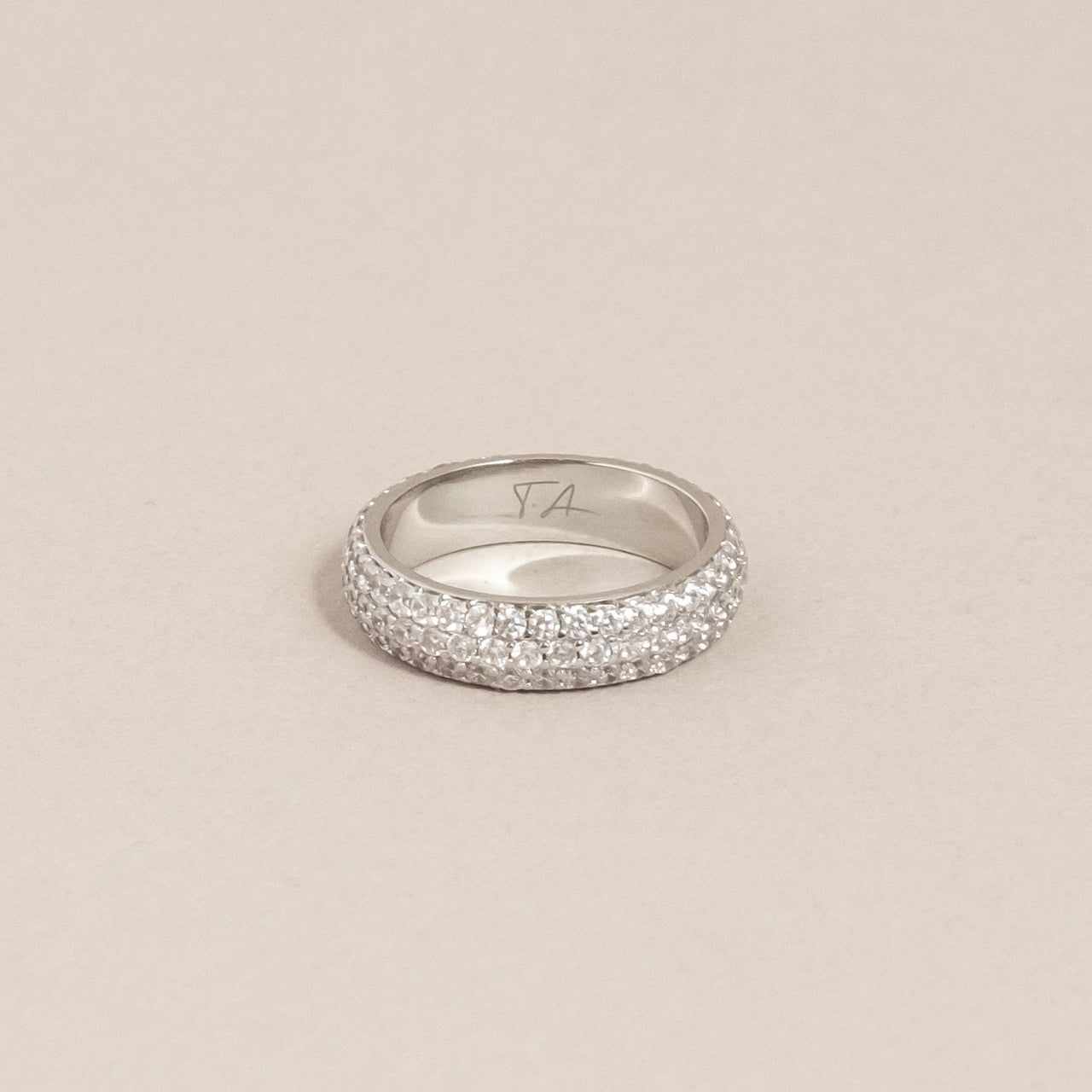 Solar Ring Silver/White