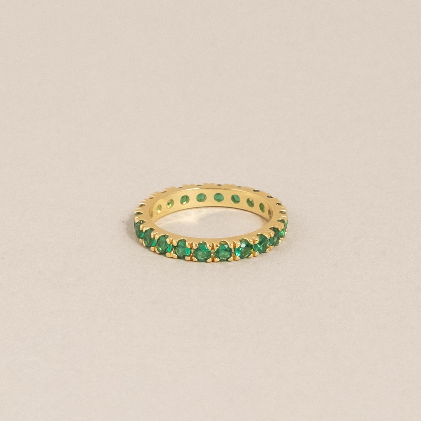 Elipse Ring Gold/Green