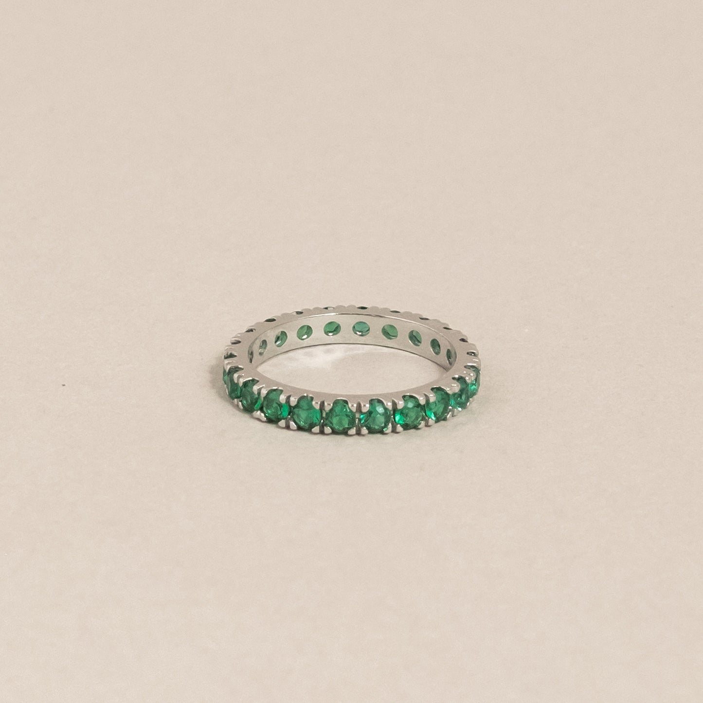 Elipse Ring Silver/Green