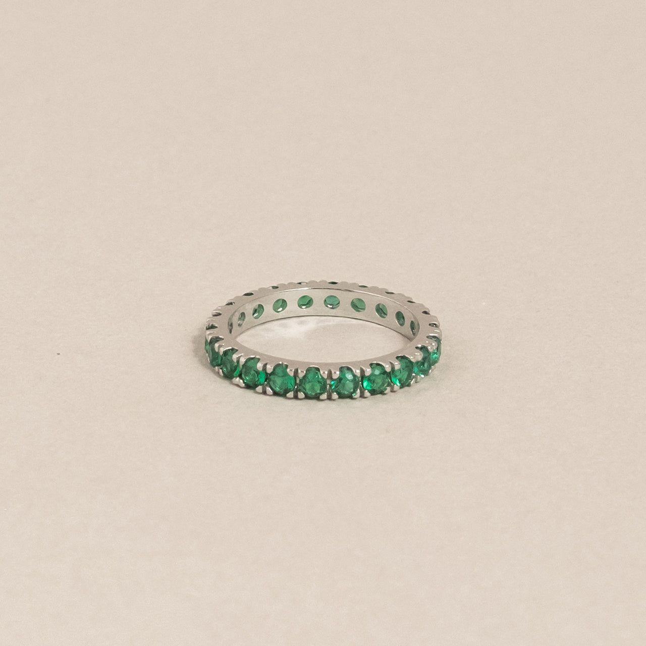 Elipse Ring Silver / Green