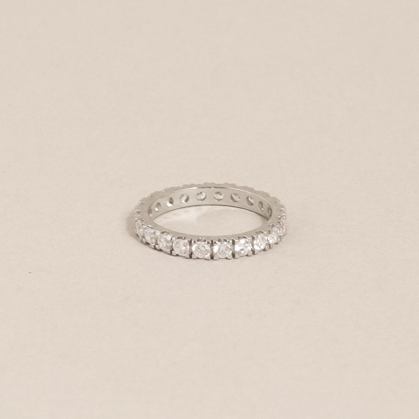 Elipse Ring Silver/White