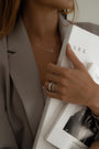 Solar Ring Silver/Green