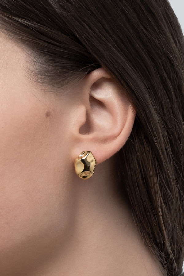Hammered studs gold