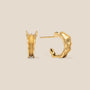 Leaf Earrings Gold