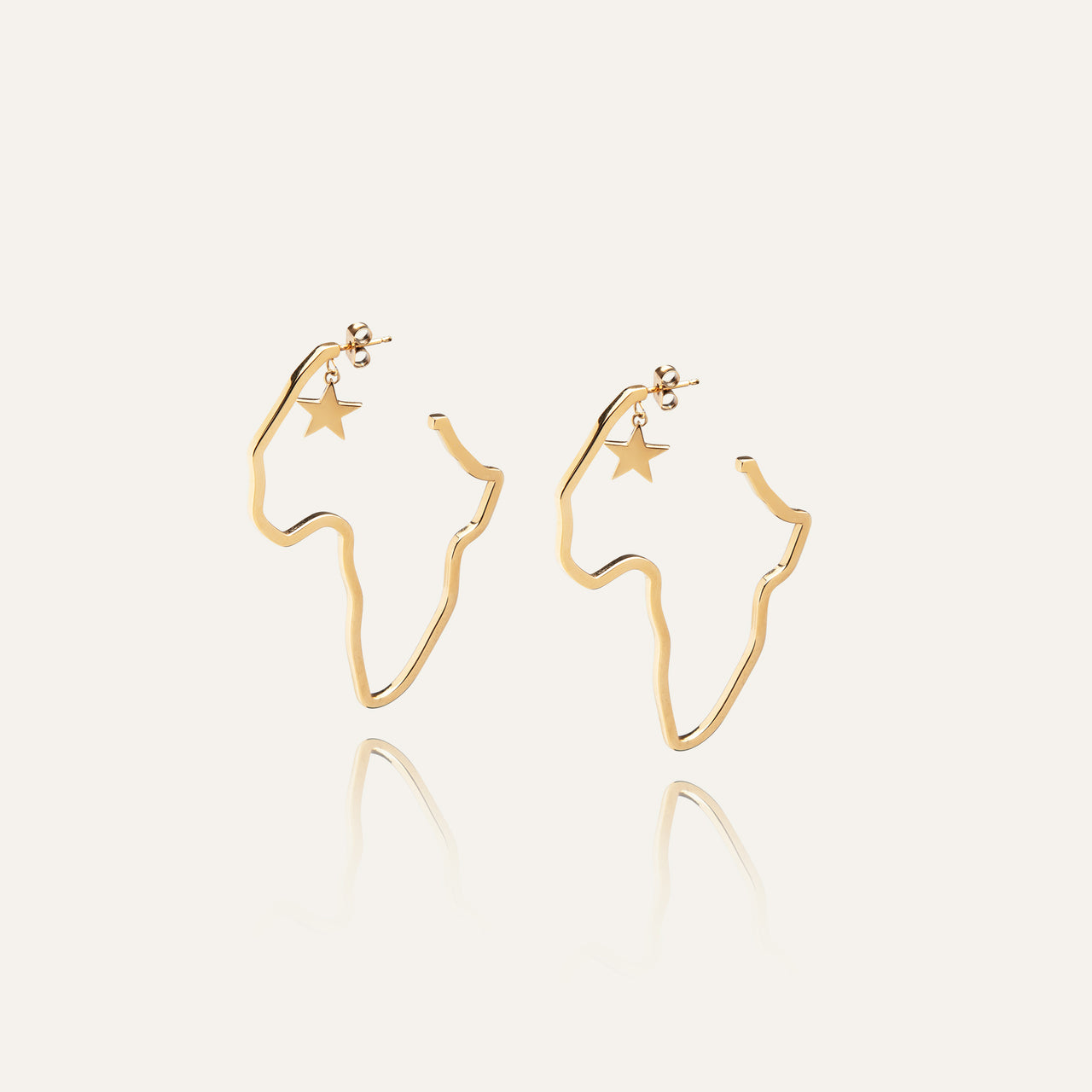 Alkebu-Lan Earrings Gold