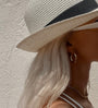 Buckled earrings silver