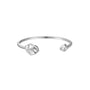 Hammered bracelet silver