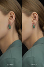 Glaze Earrings Silver / Green